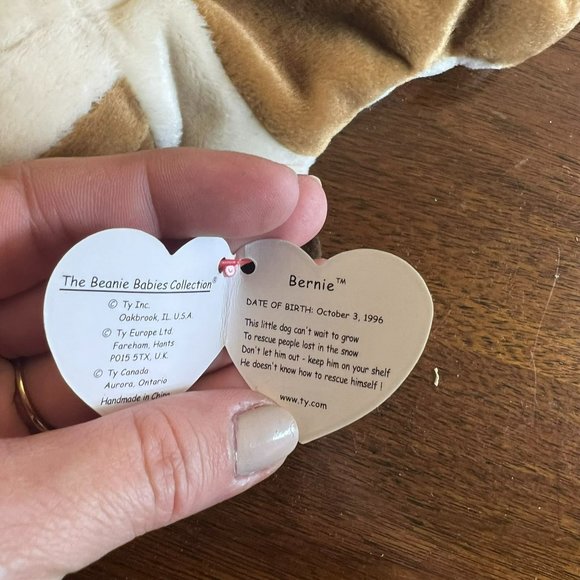 Ty Beanie Baby Bernie the St. Bernard Dog -  Style Number #04109 - Picture 3 of 7